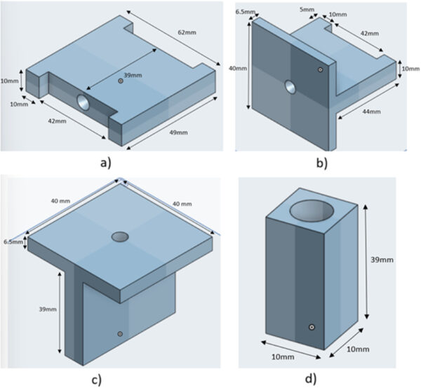 研究人员用 3D 打印的夹具在木架上安装光伏设备